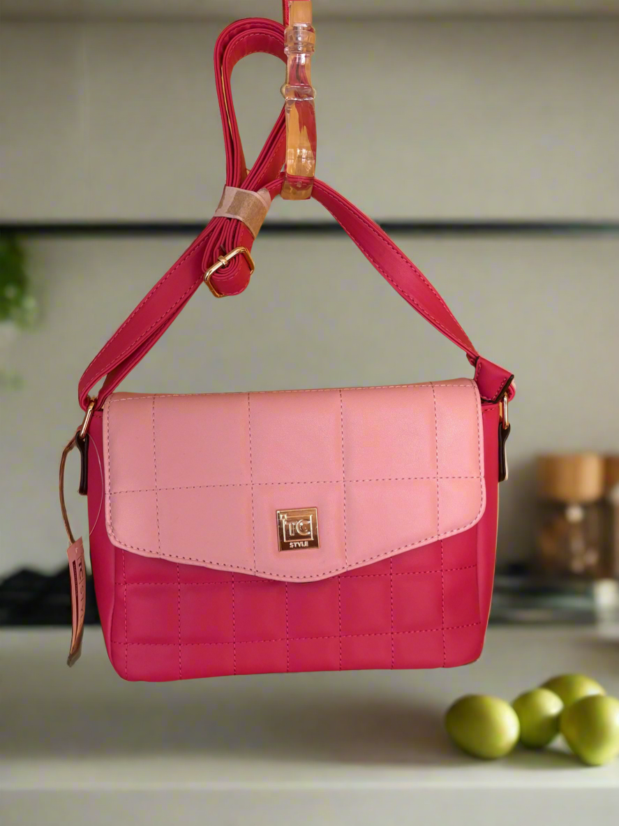 ROSÉ QUILTED CROSSBODY