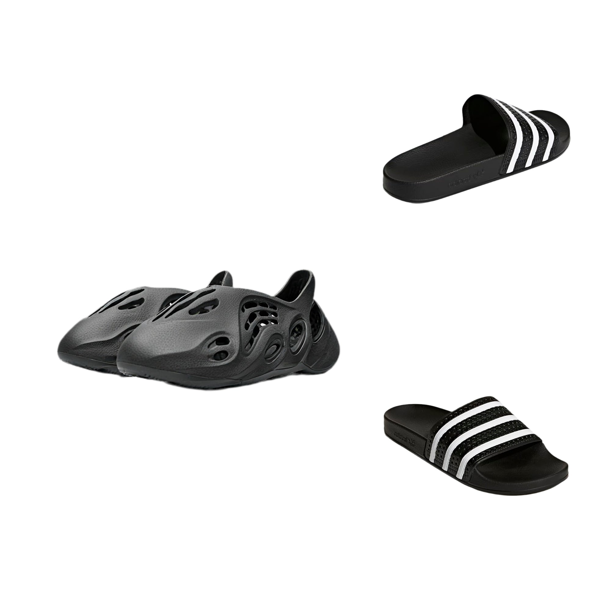Adidas Yeezy Foam Runner x Adidas classic slides