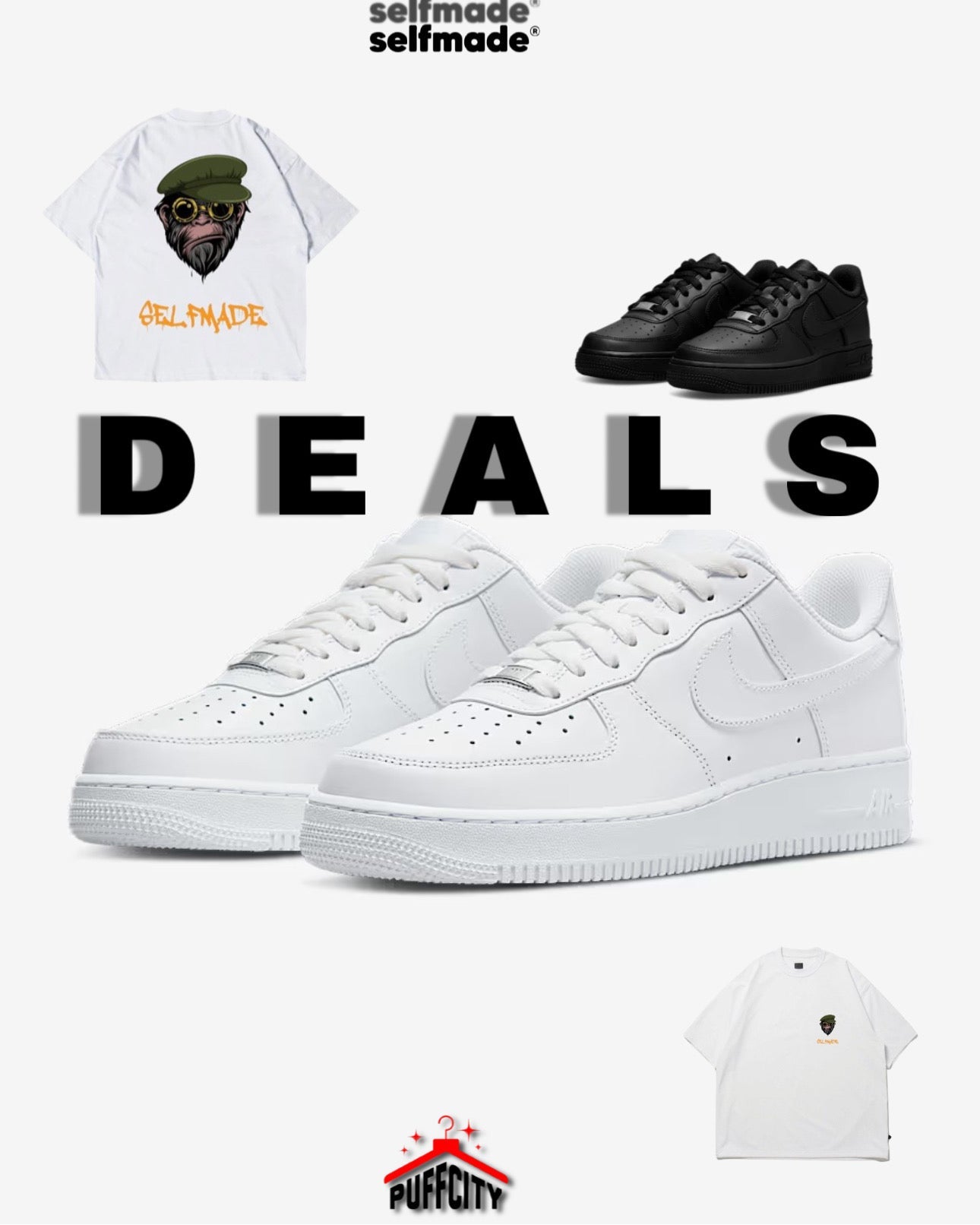 SELFMADE x NIKE AIRFORCE 1 PUFF CITY