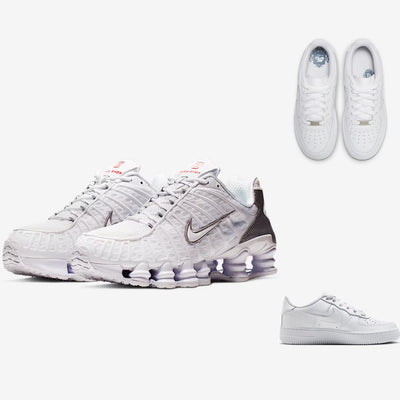 Nike SHOX TL “White” x Nike AirForce 1 “White”