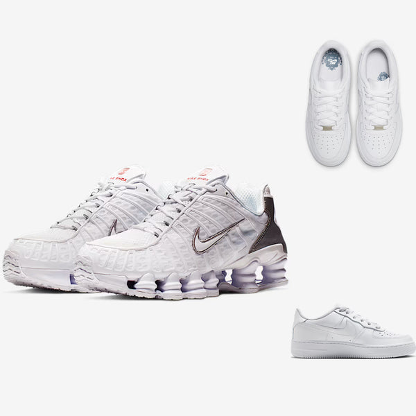 Nike SHOX TL “White” x Nike AirForce 1 “White”
