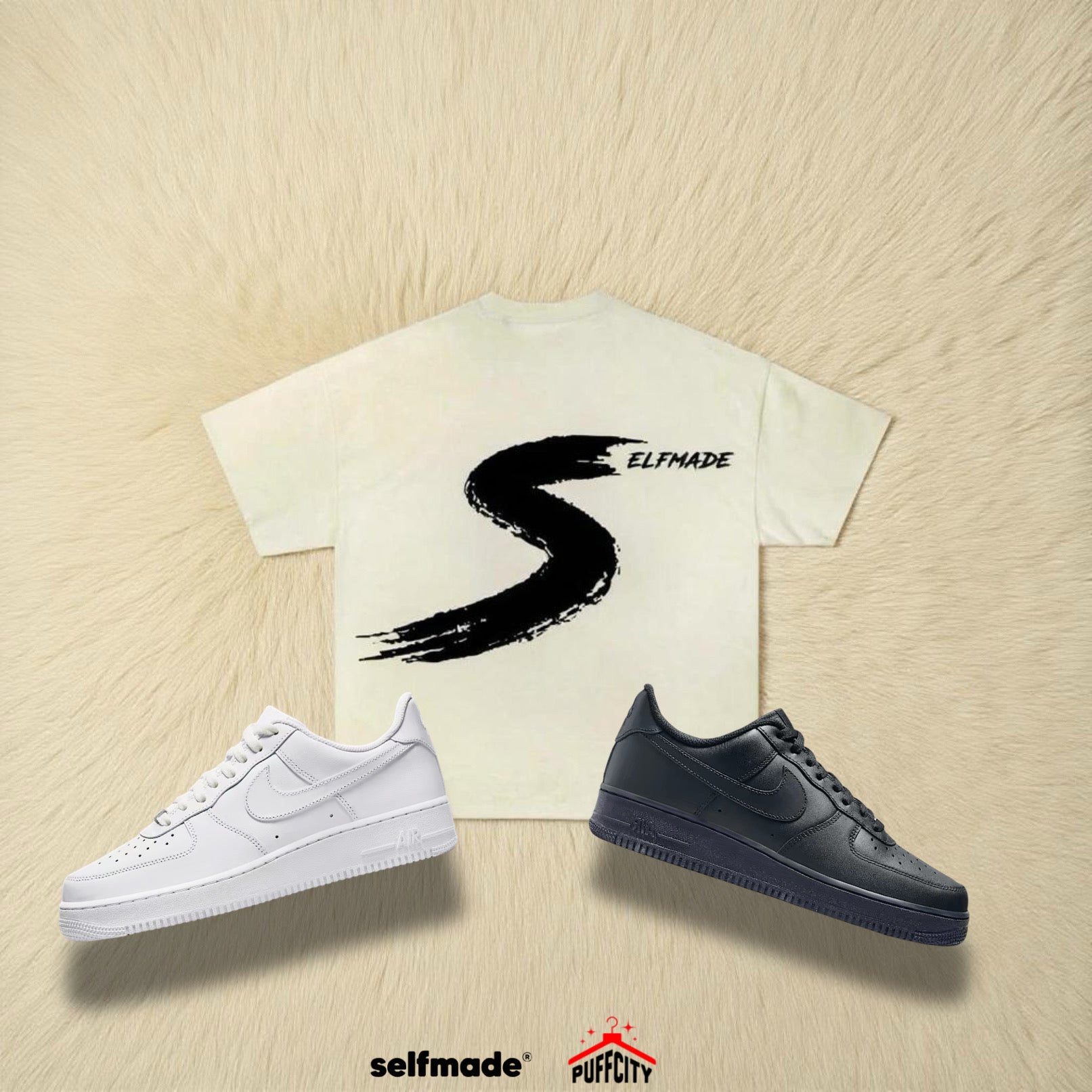 SELF-MADE “Thyself” TEE + 1 NIKE AIRFORCE 1