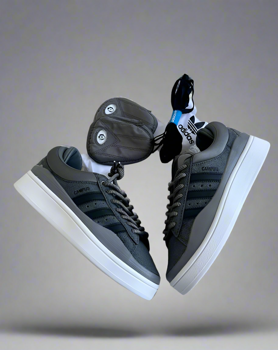 Adidas campus bad bunny gray PUFF CITY
