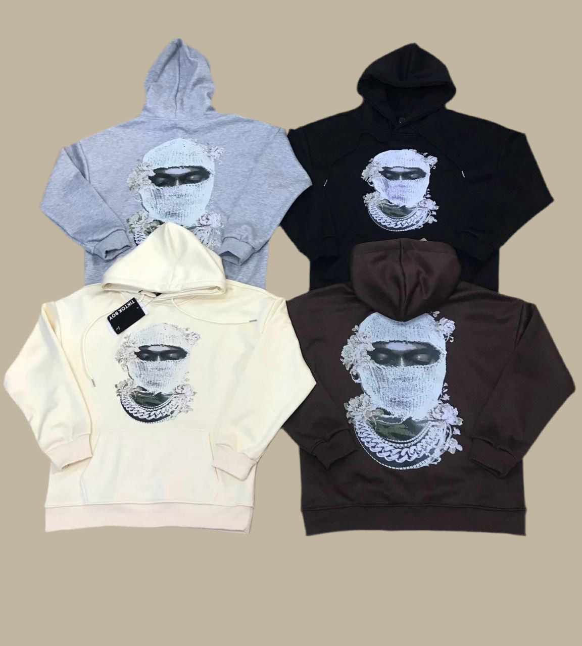 RICH PRINT HOODIE PUFF CITY