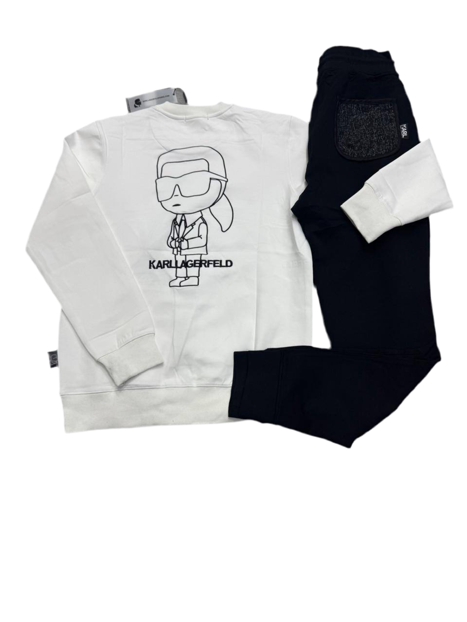 KARL LARGERFELD Logo embroidery 2 piece PUFF CITY