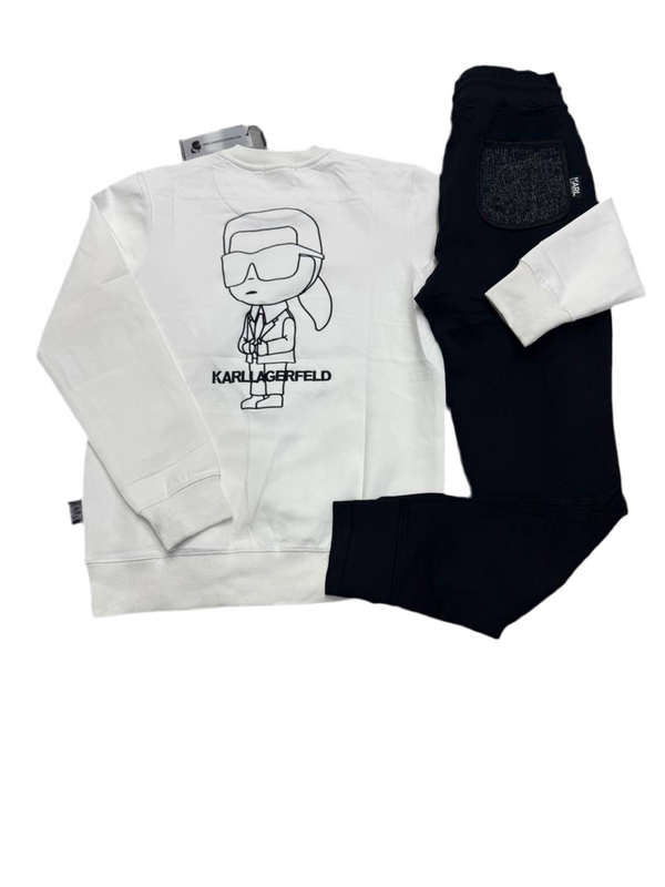 KARL LARGERFELD Logo embroidery 2 piece PUFF CITY
