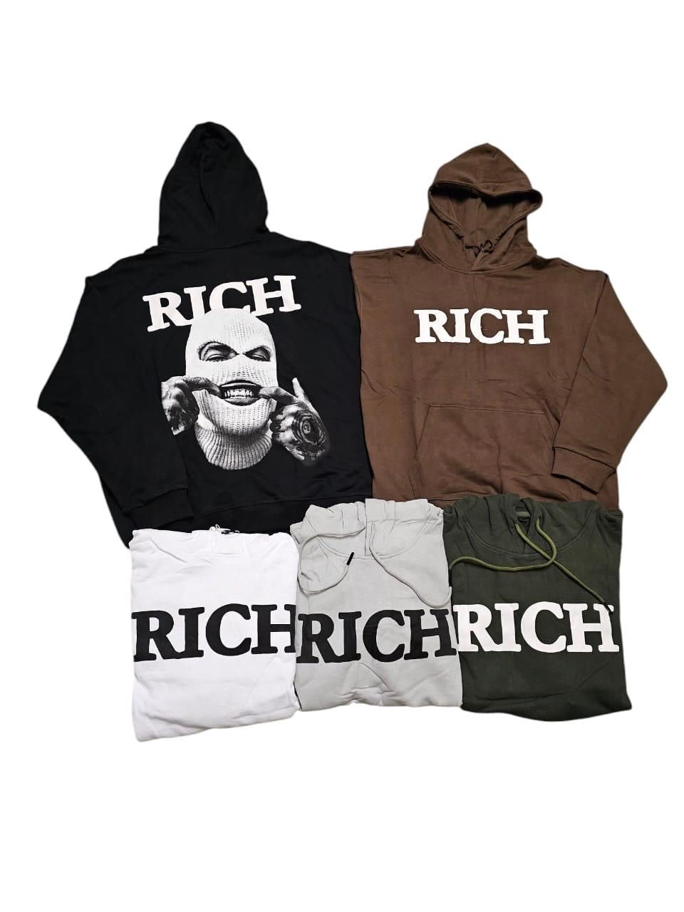RICH PRINT HOODIE PUFF CITY