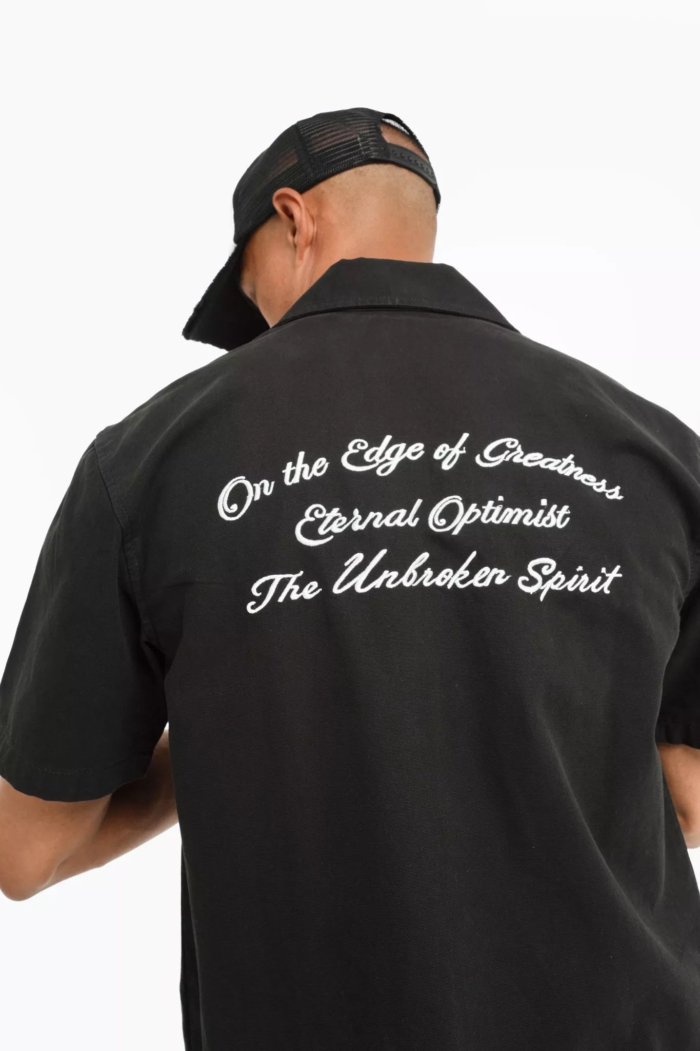 BLACK OPTIMIST SHIRT