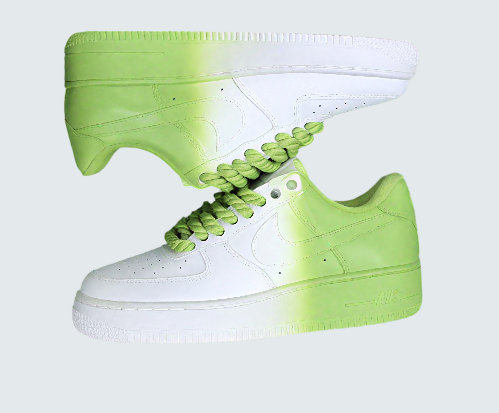 NIKE AIRFORCE 1 CUSTOM “Green Gradient”