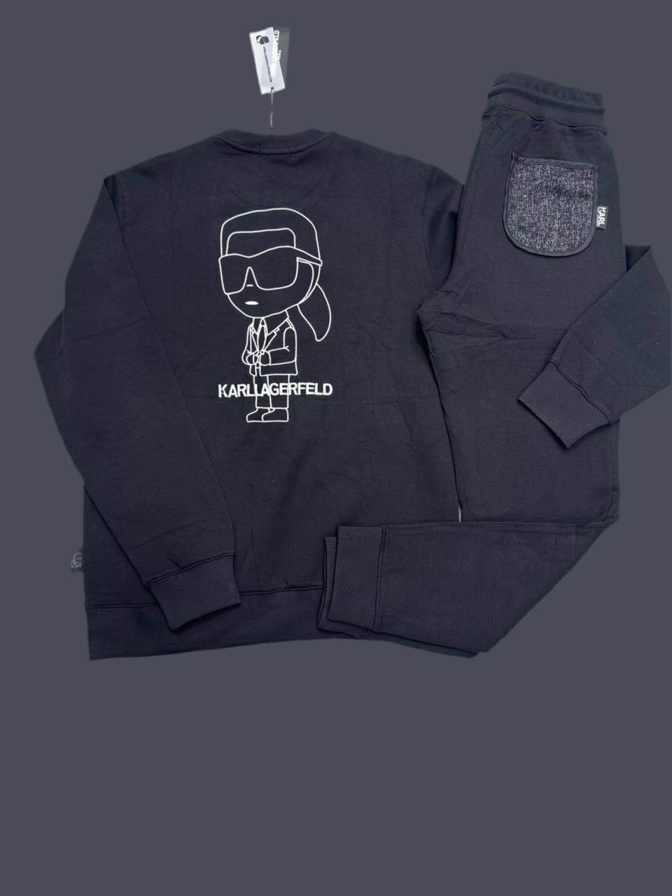KARL LARGERFELD Logo embroidery 2 piece PUFF CITY