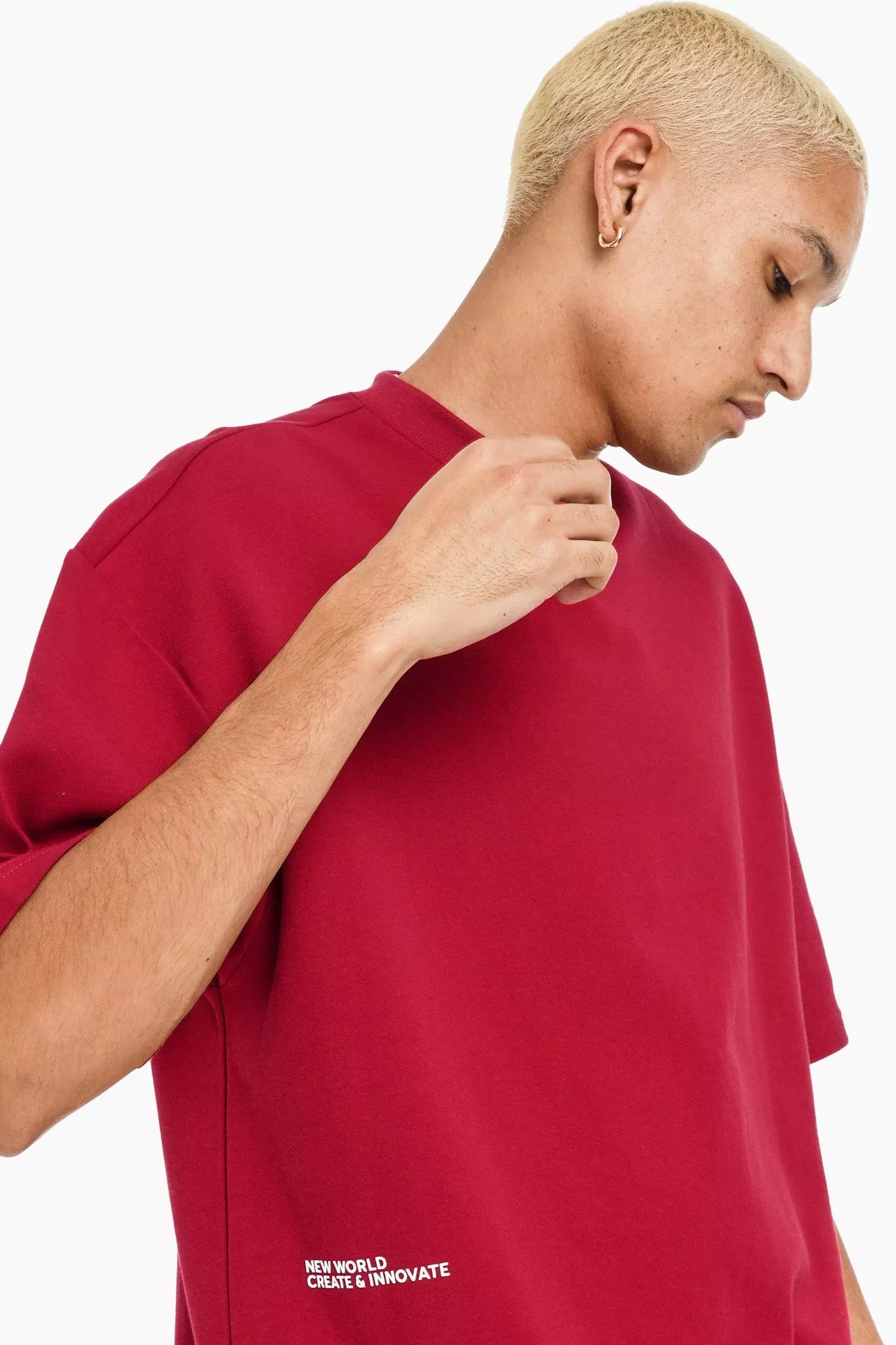 NEW WORLD TEE “red”