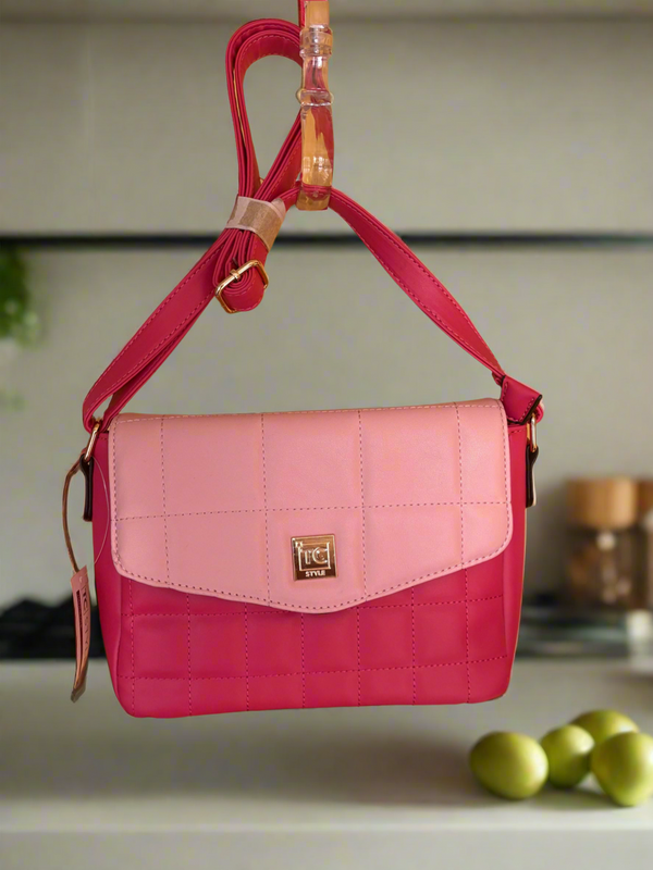 ROSÉ QUILTED CROSSBODY
