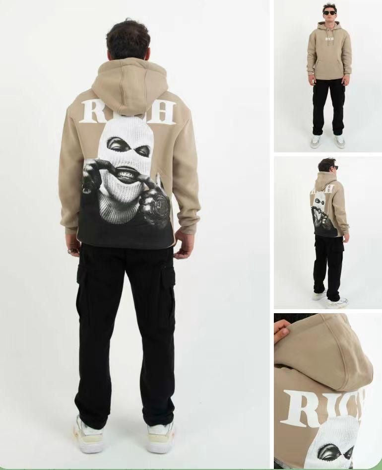 RICH PRINT HOODIE PUFF CITY