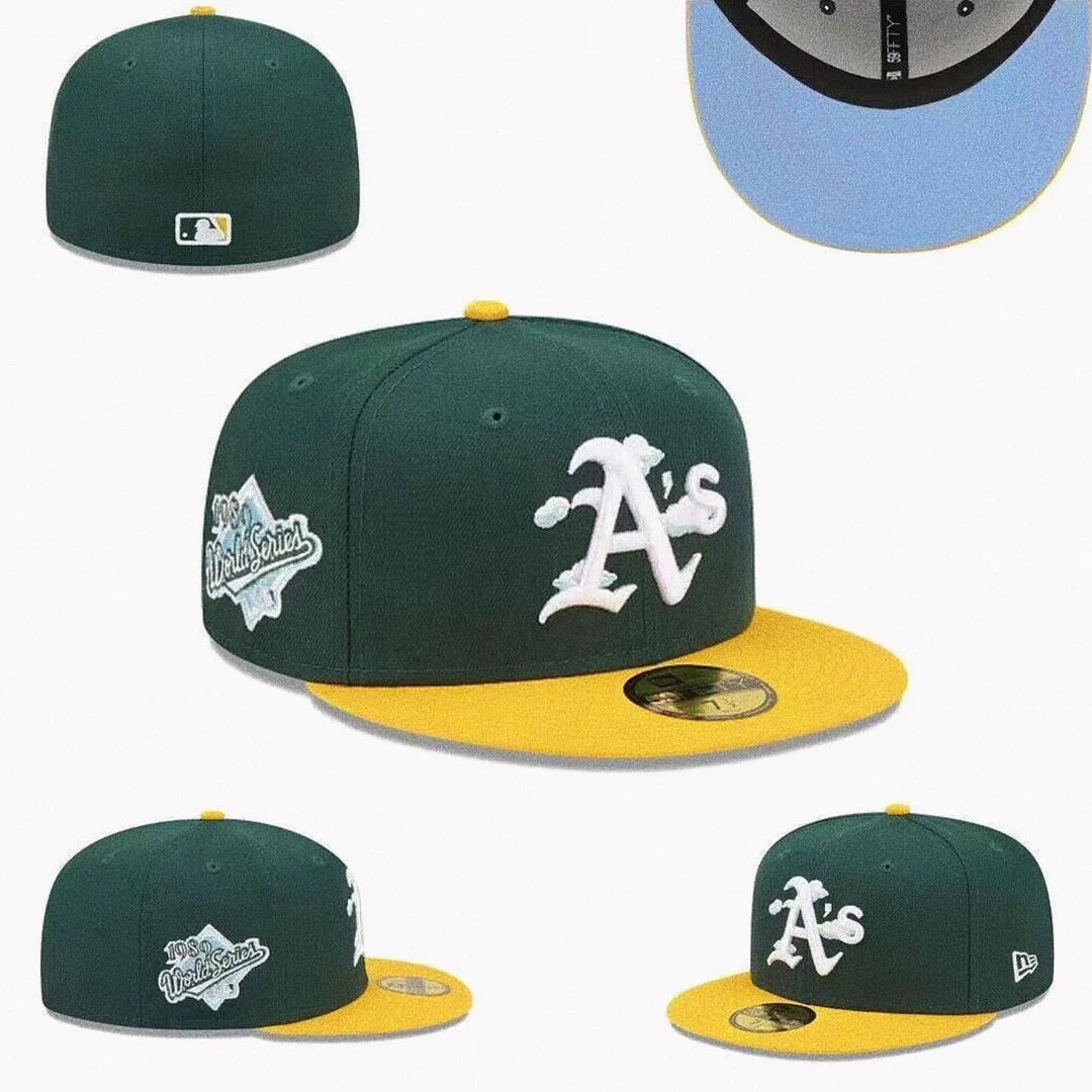 New Era Oakland Athletics 1989 World Series Wool 59FIFTY Fitted Hat PUFF CITY