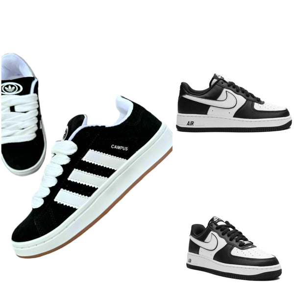 Adidas 00’s Campus “black” x Nike AirForce “Panda” low