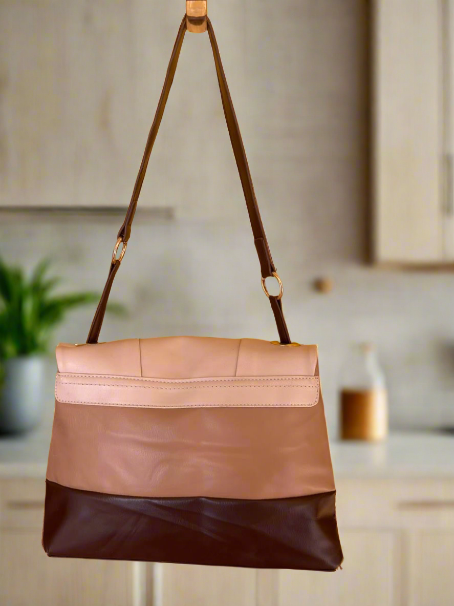 TRI-TONAL HANDBAG