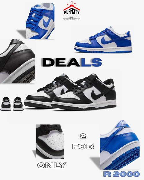 2 NIKE DUNK LOW SB PUFF CITY