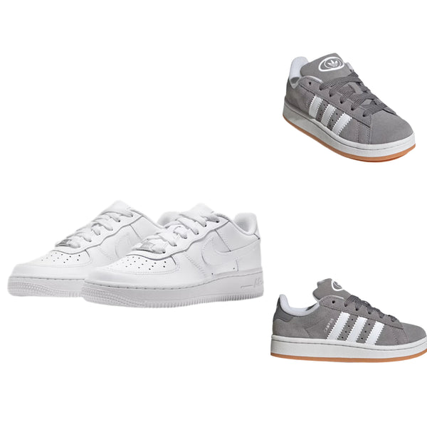 Nike AirForce 1 “White” x Adidas Campus “Grey”