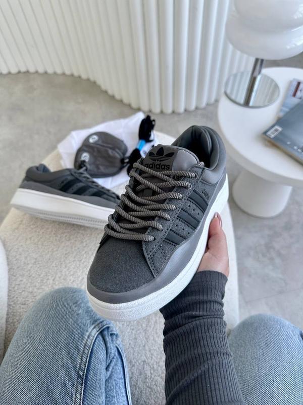 Adidas campus bad bunny gray PUFF CITY