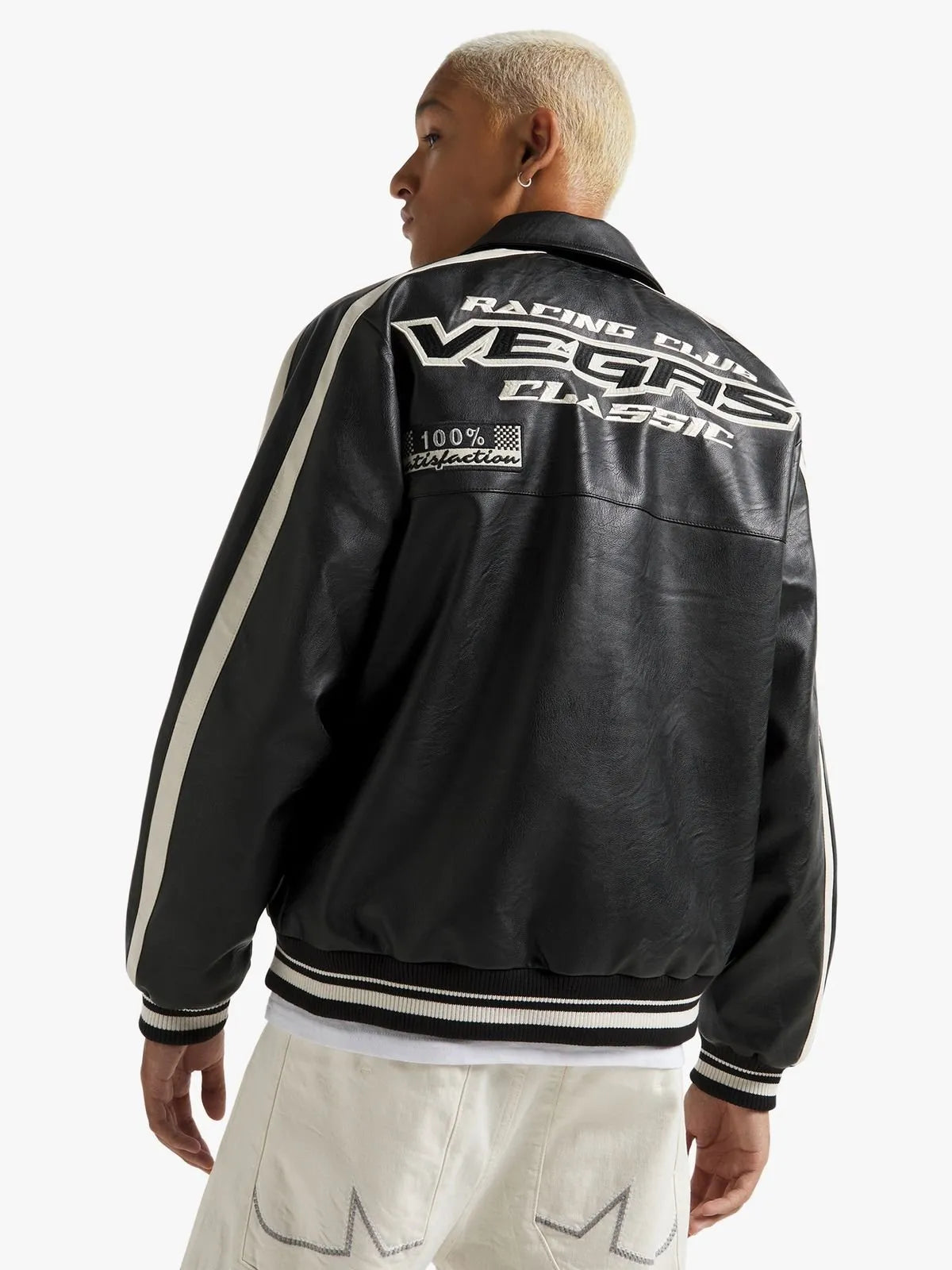 Black Motosport Jacket PUFF CITY