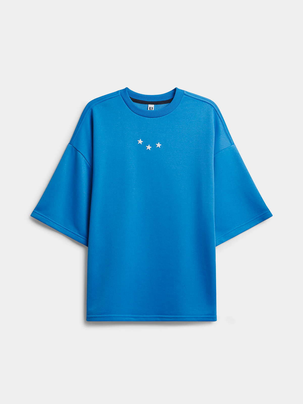 Blue 3 STAR Oversized Graphic Top PUFF CITY