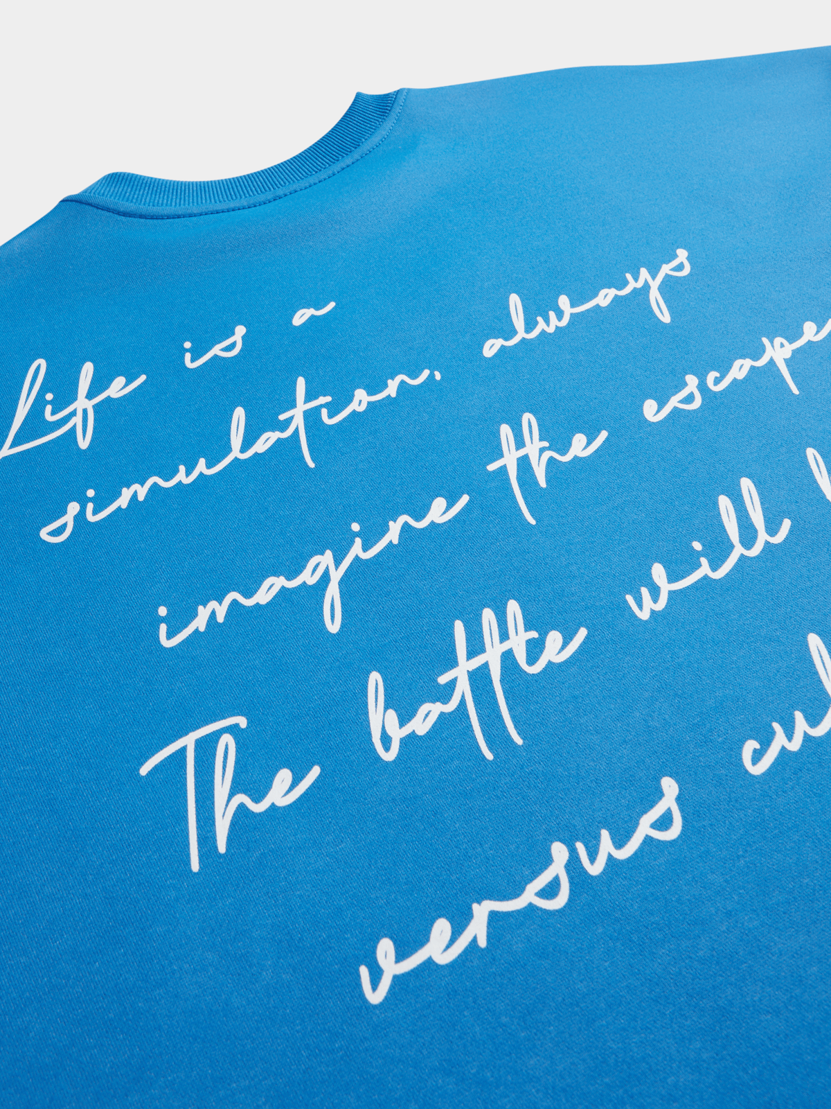 Blue 3 STAR Oversized Graphic Top PUFF CITY