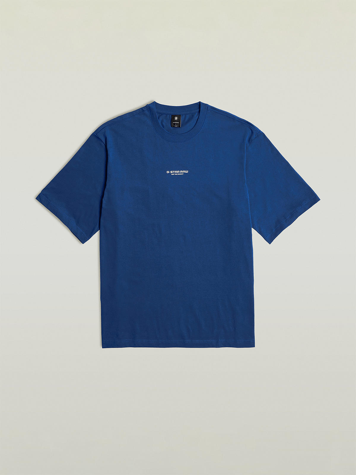 G-Star Men's Center Chest Boxy Blue T-Shirt PUFF CITY