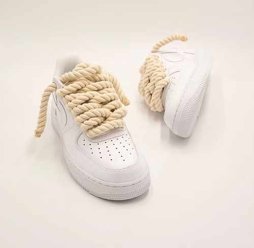 Air Force 1 White “Rope Laces” PUFF CITY
